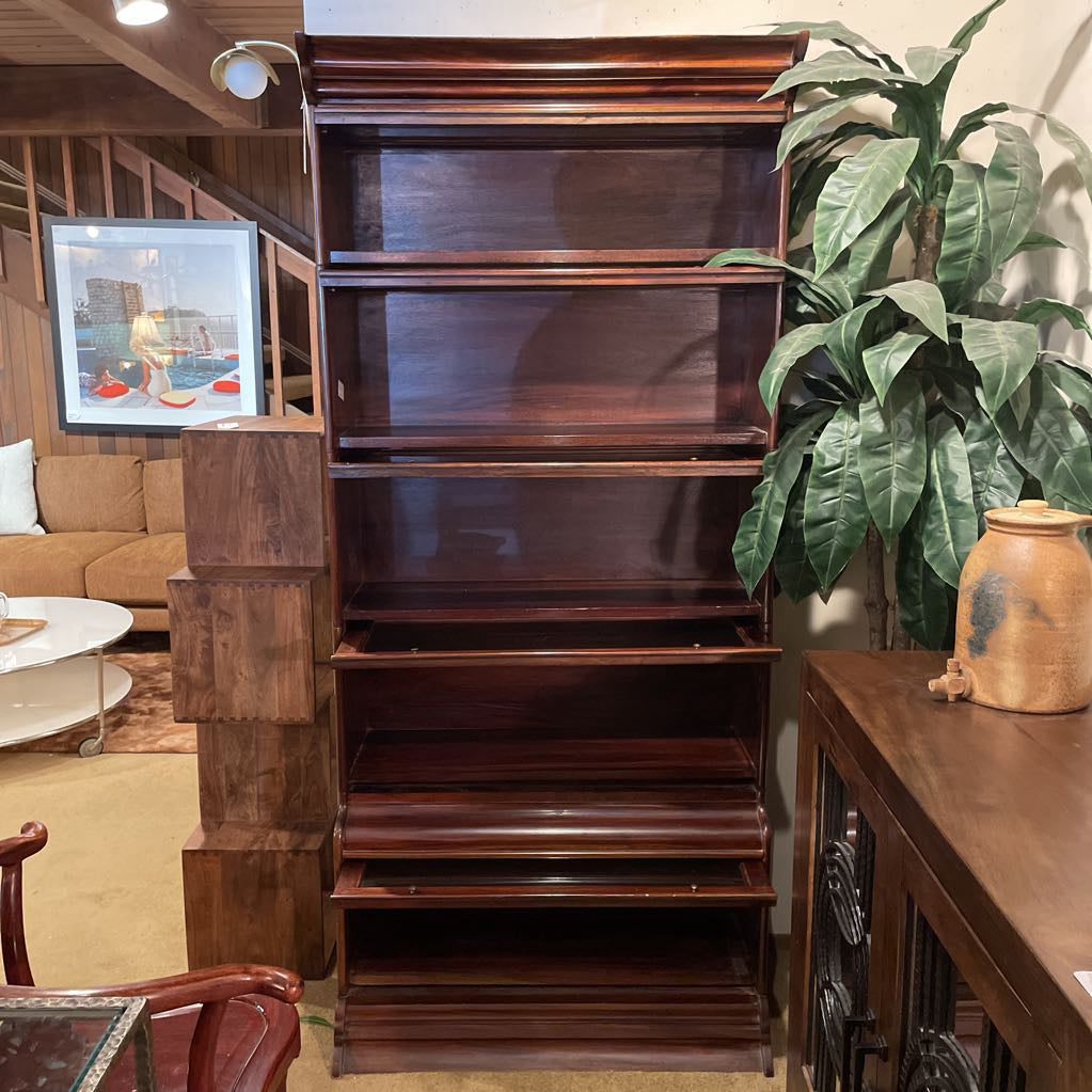 5 Tier Dark Wood Barrister Case