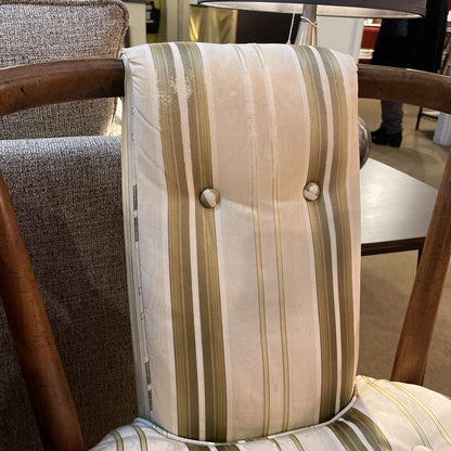 Curved Back MCM Stripe Accent Chair U ACCENT CHAIRS