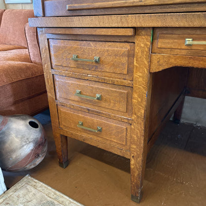 Early 1900s Standard Furniture Co. Station Master's Roll Top Desk C DESKS