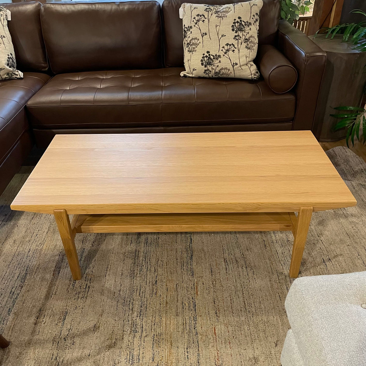 Natural Oak Rectangular 2 Tier Coffee Table C COFFEE TABLES