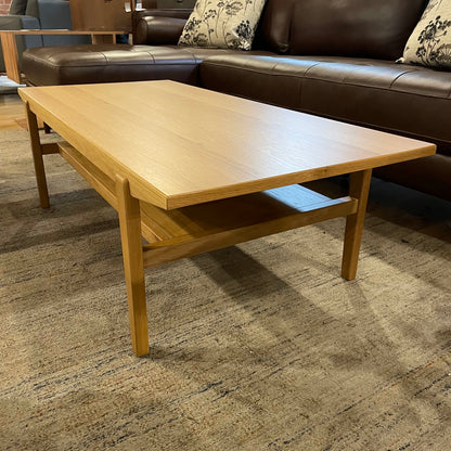 Natural Oak Rectangular 2 Tier Coffee Table C COFFEE TABLES