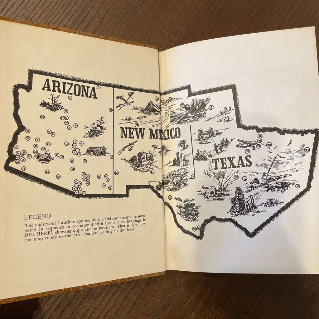 "Dig Here" SW Mining Stories Vintage Book UNIQUE FINDS
