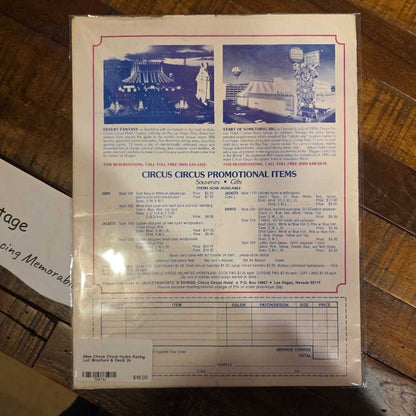 Miss Circus Circus Hydro Racing Lot: Brochure & Decal