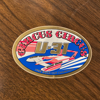 Miss Circus Circus Hydro Racing Lot: Brochure & Decal