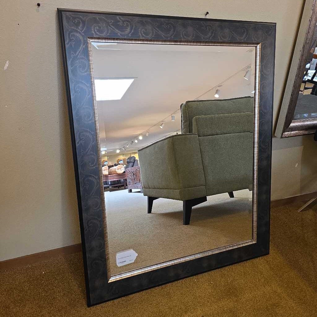 Gold & Black Frame Mirror