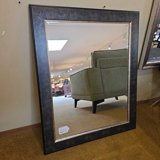 Gold & Black Frame Mirror