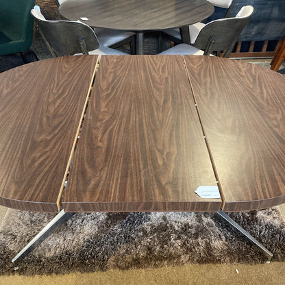 Oval Dark Wood Expanding Table