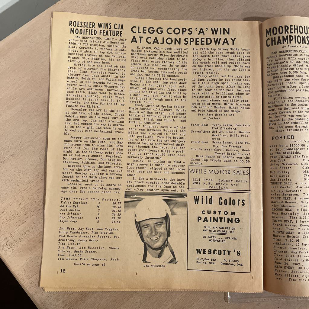 Vintage Racing Wheels Mag UNIQUE FINDS