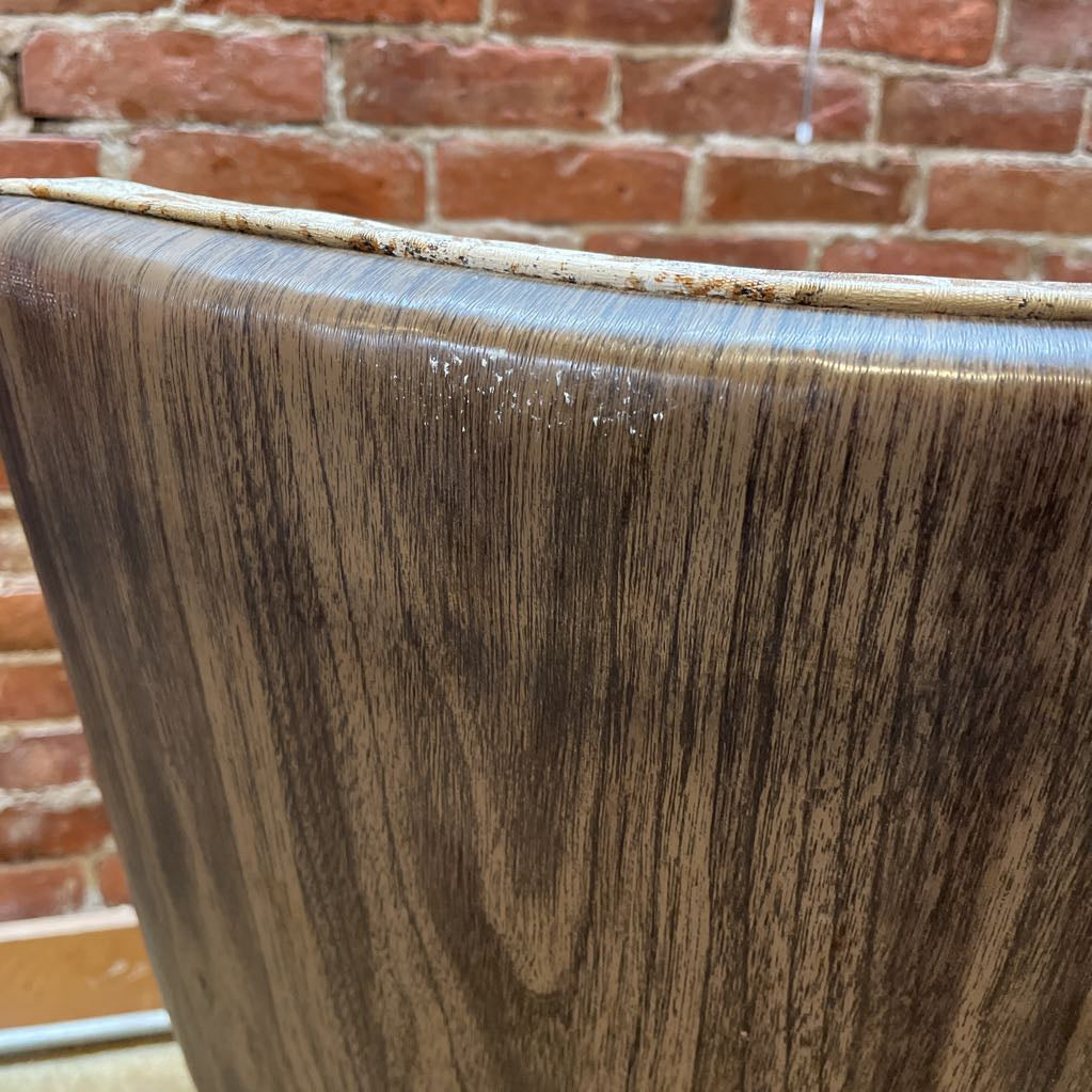 Metal Craft Groovy Brown & White Floral Dining Chairs SET/4