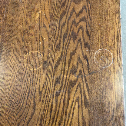 Quartersawn Oak Square Dining Table w/ Turned Legs