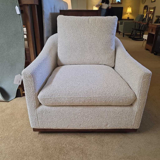 Linen Swivel Chair