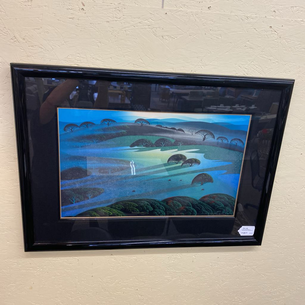 EYVIND EARLE Signed & Numbered Pasture Serigraph ART