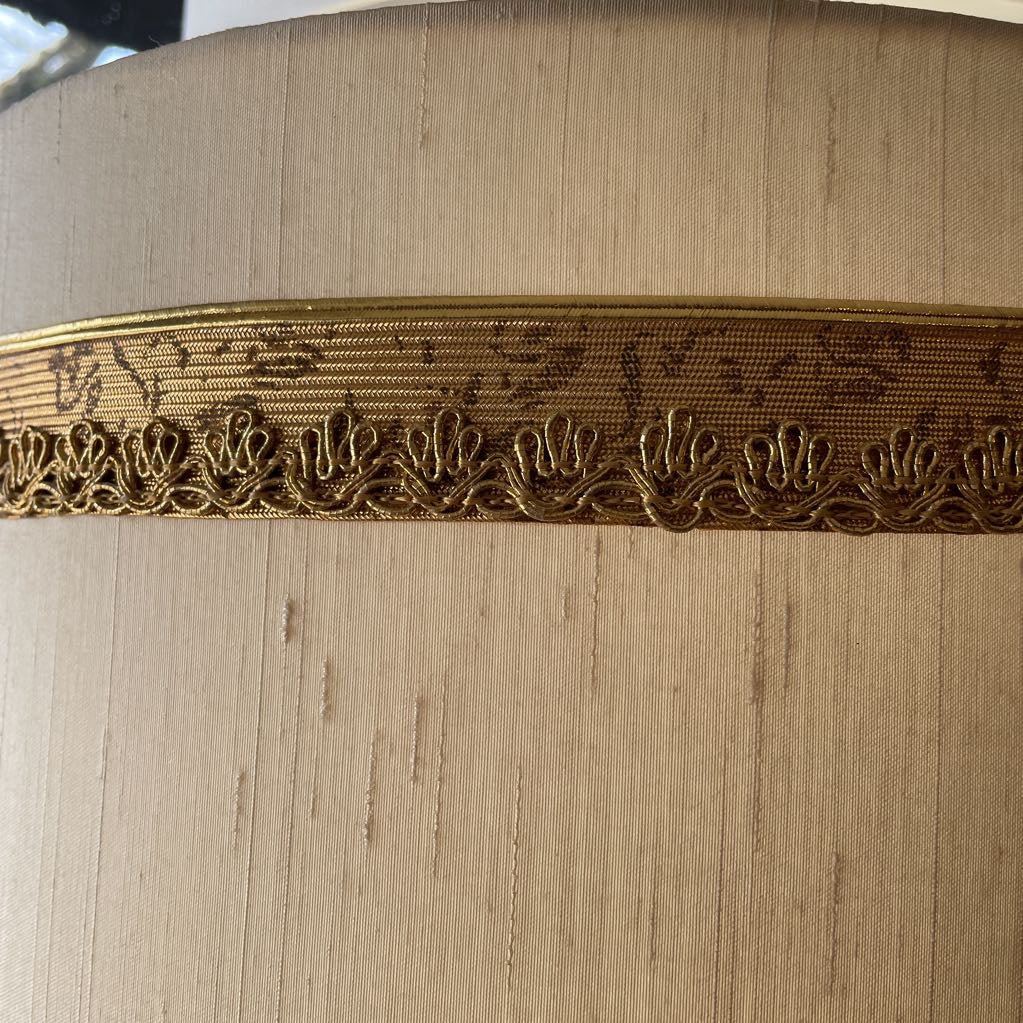 Vintage Gold Base Lamp w/ Cutout Details