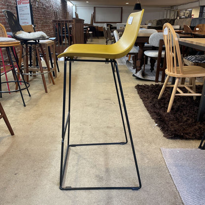 Mustard Acrylic Barstool