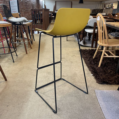 Mustard Acrylic Barstool