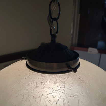MC White Frosted Glass Swag Light