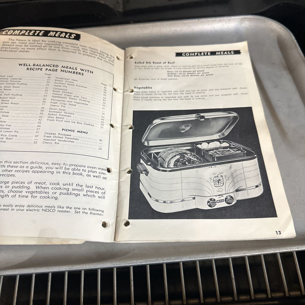 Vintage Nesco Standalone Roaster UNIQUE FINDS