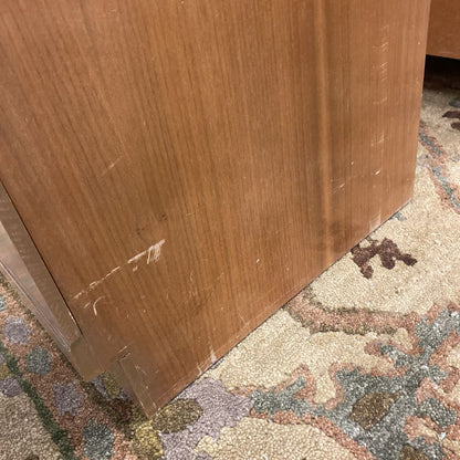 Vintage Natural Brass Handle Highboy (AS IS)