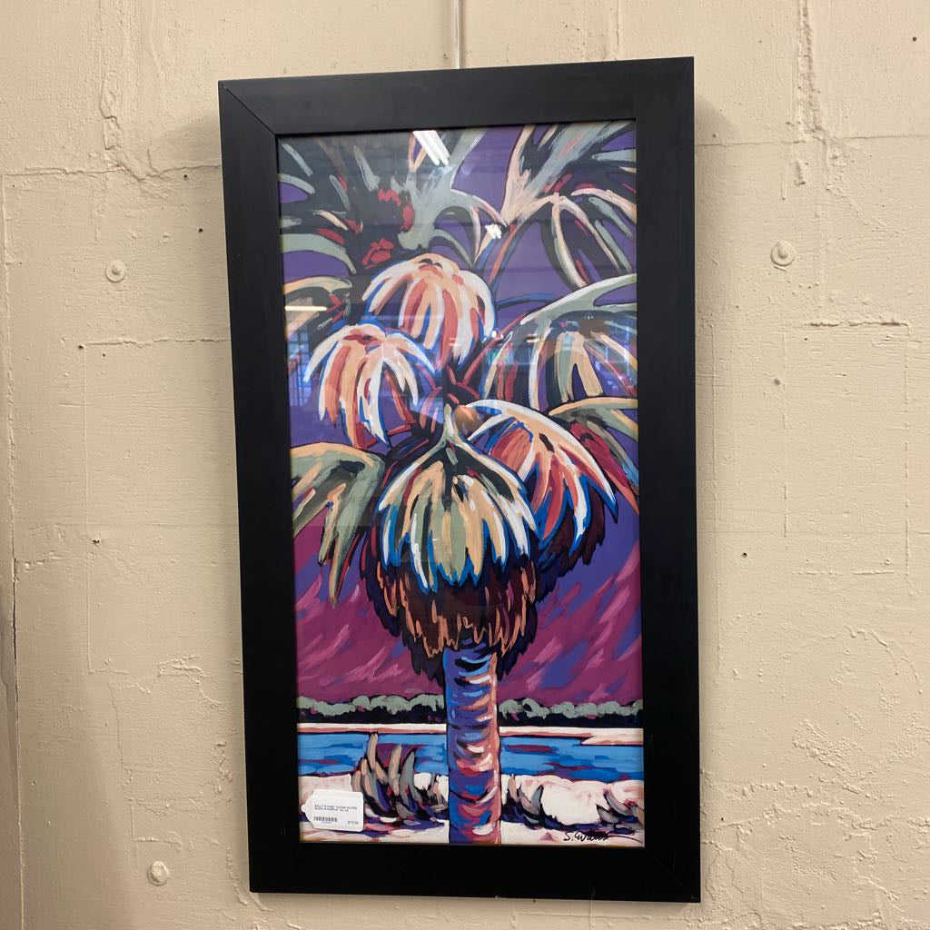 SALLY EVAND "CLEAR WATER GLOW IN PURPLE" Art ART