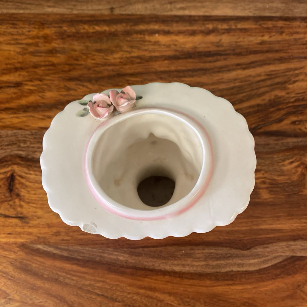 Vintage Pink Gown Lady Head Vase (AS IS)