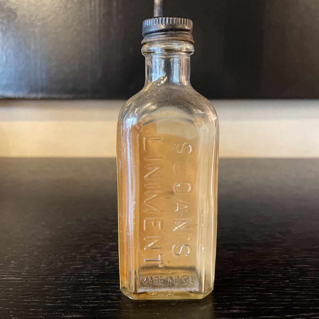 Antique Sloan's Linament Bottle UNIQUE FINDS
