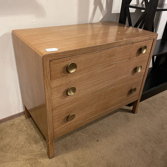 Faux Wood Metal Chest of Drawers w/ Desk