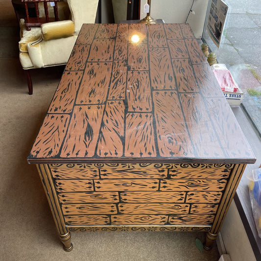 Painted "Wood" 7 Drawer Desk by Jon Bok