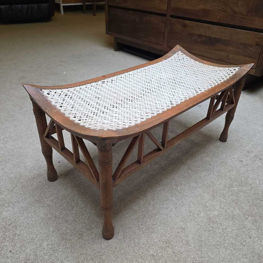 Egyptian King Tut Woven Flared Corner Bench