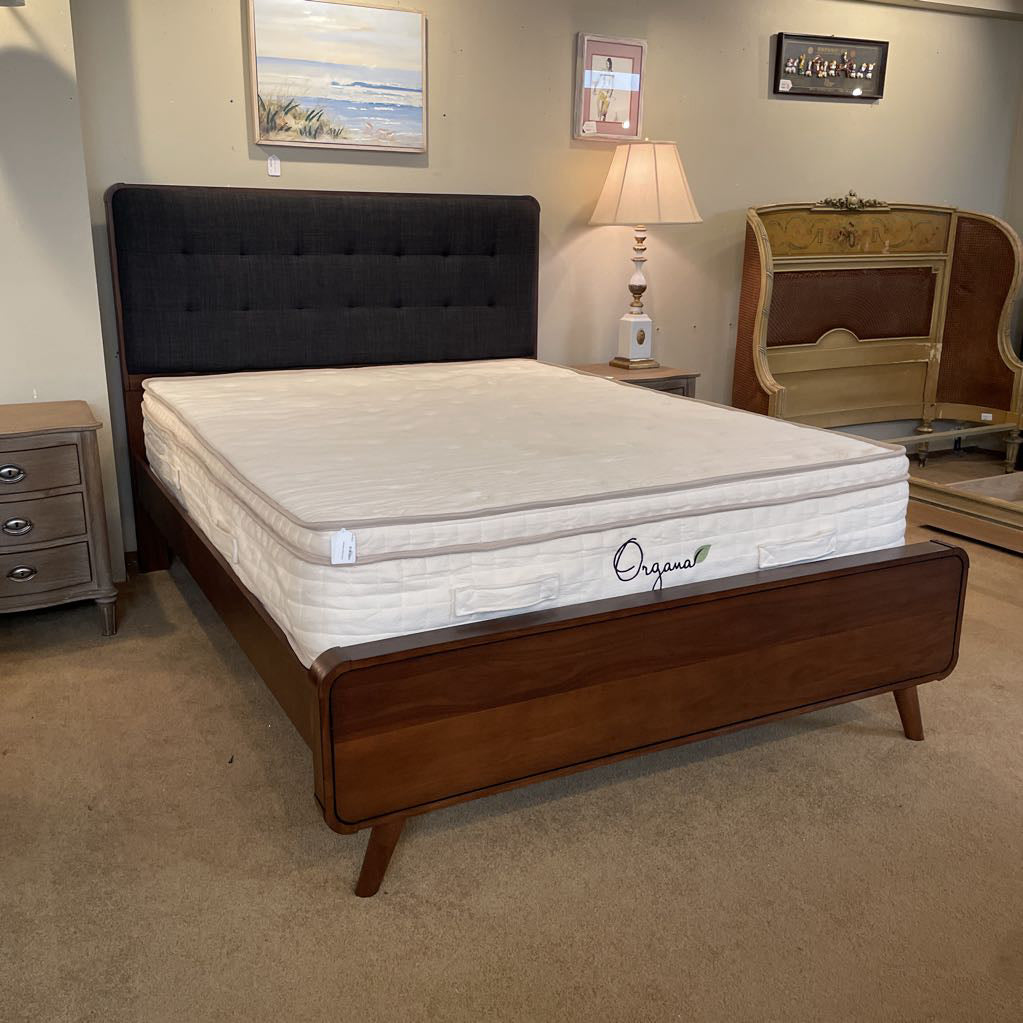 MC Walnut Queen Bed Frame