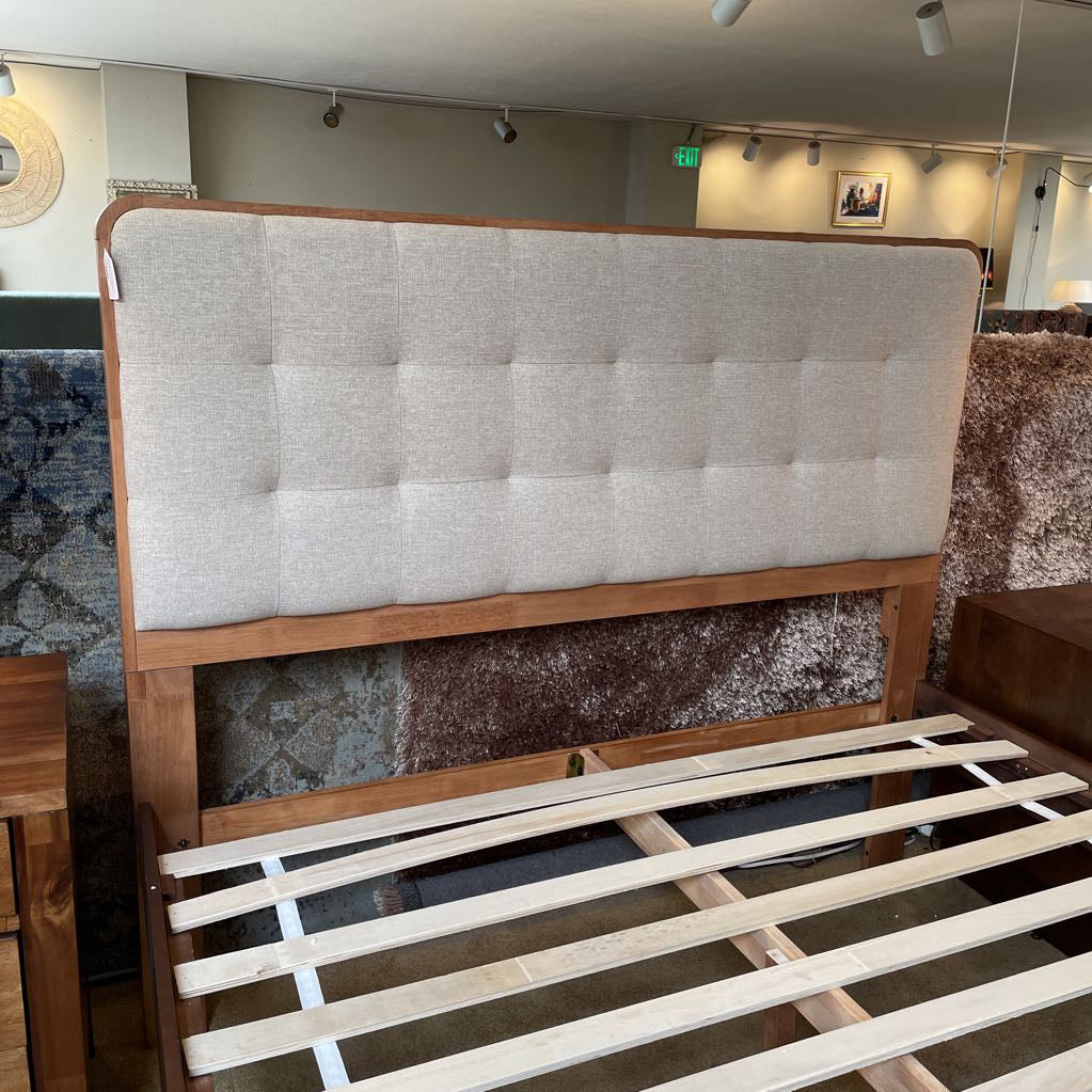 MC Walnut Queen Bed Frame