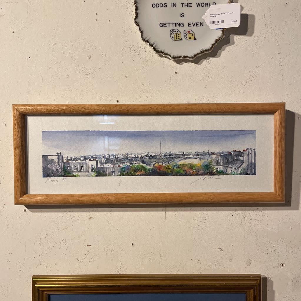 Original Watercolor: PARIS '95