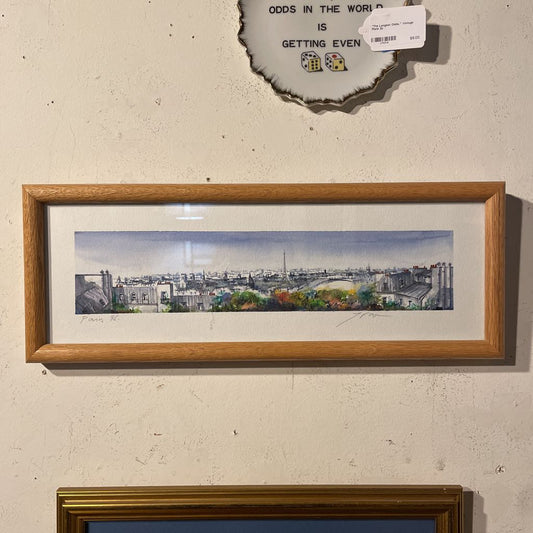 Original Watercolor: PARIS '95