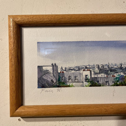 Original Watercolor: PARIS '95