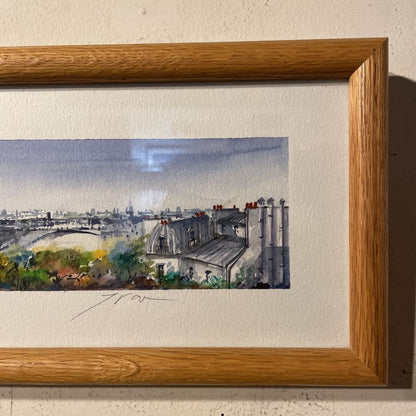 Original Watercolor: PARIS '95