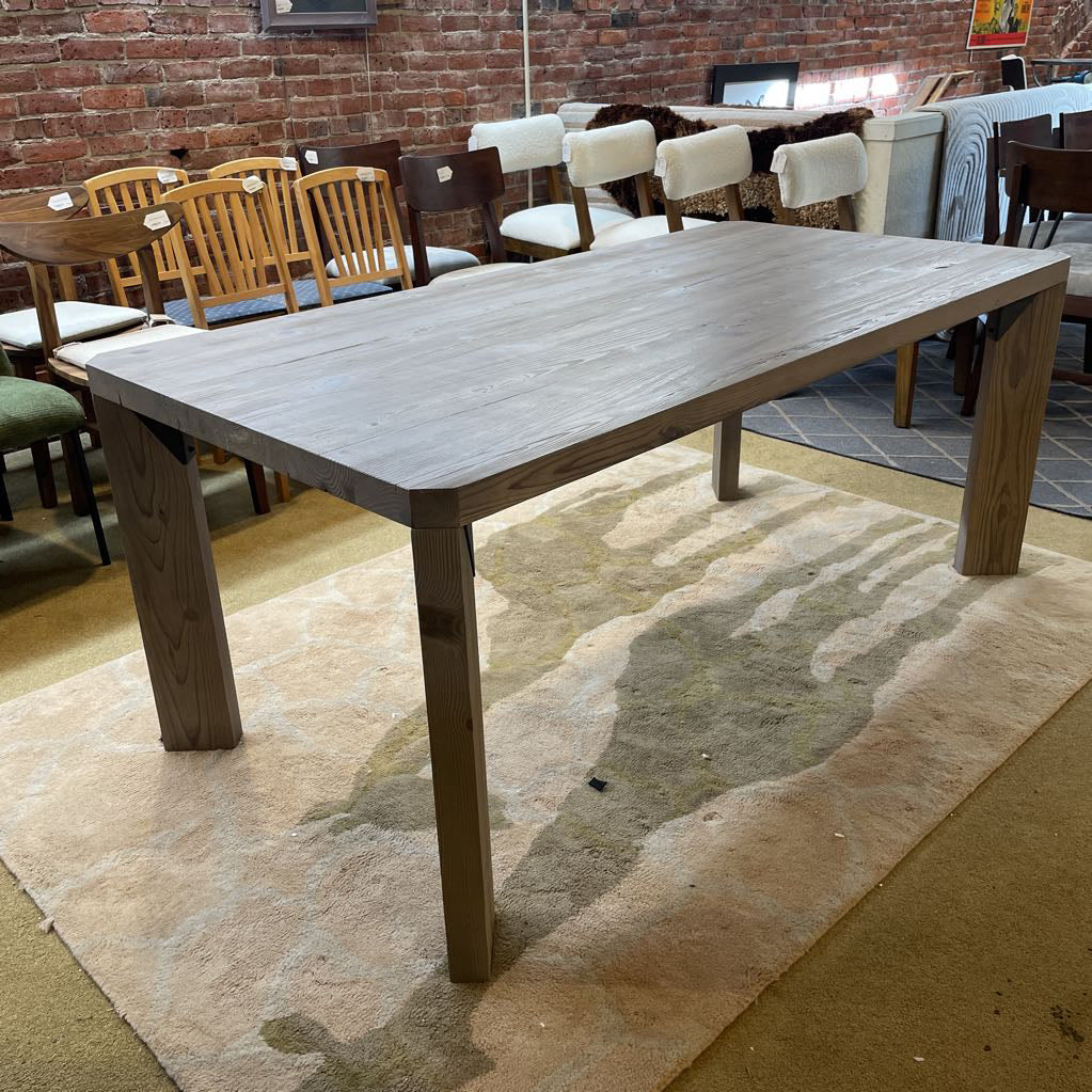 Room and Board Grey Tone Pine Dining Table C DINING TABLES