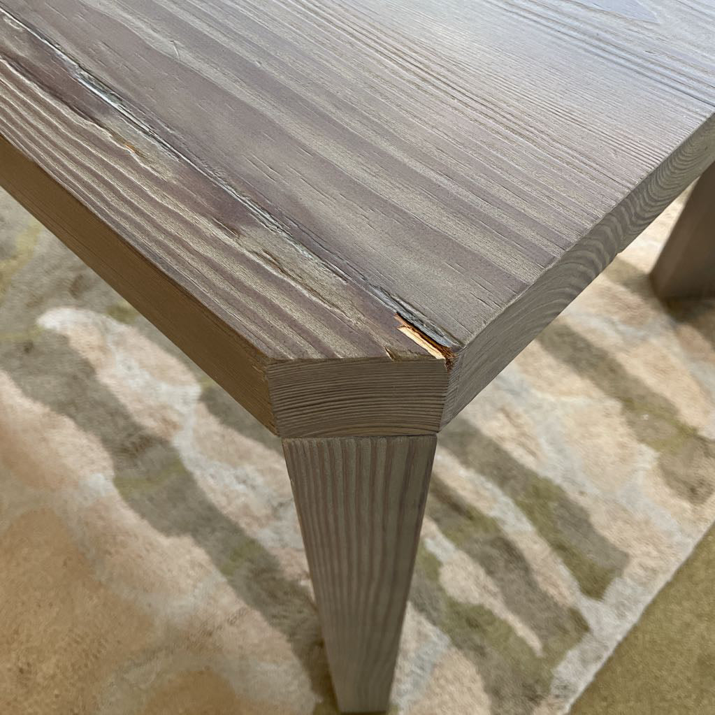 Room and Board Grey Tone Pine Dining Table C DINING TABLES