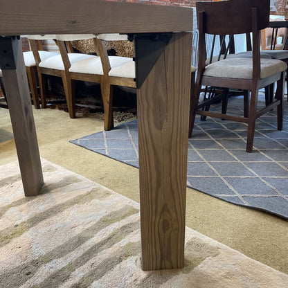 Room and Board Grey Tone Pine Dining Table C DINING TABLES