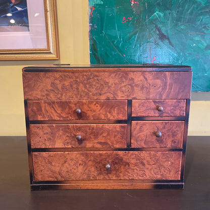 Antique Japanese 5 Drawer Desk Tansu