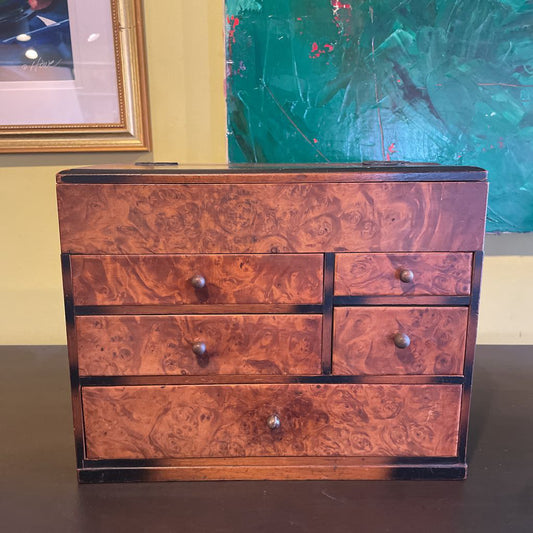 Antique Japanese 5 Drawer Desk Tansu