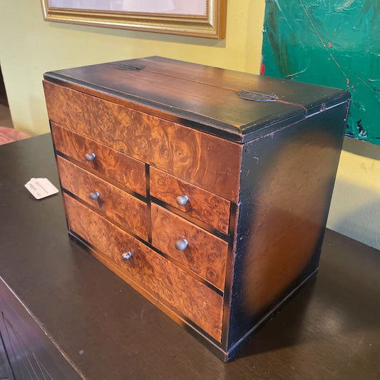 Antique Japanese 5 Drawer Desk Tansu