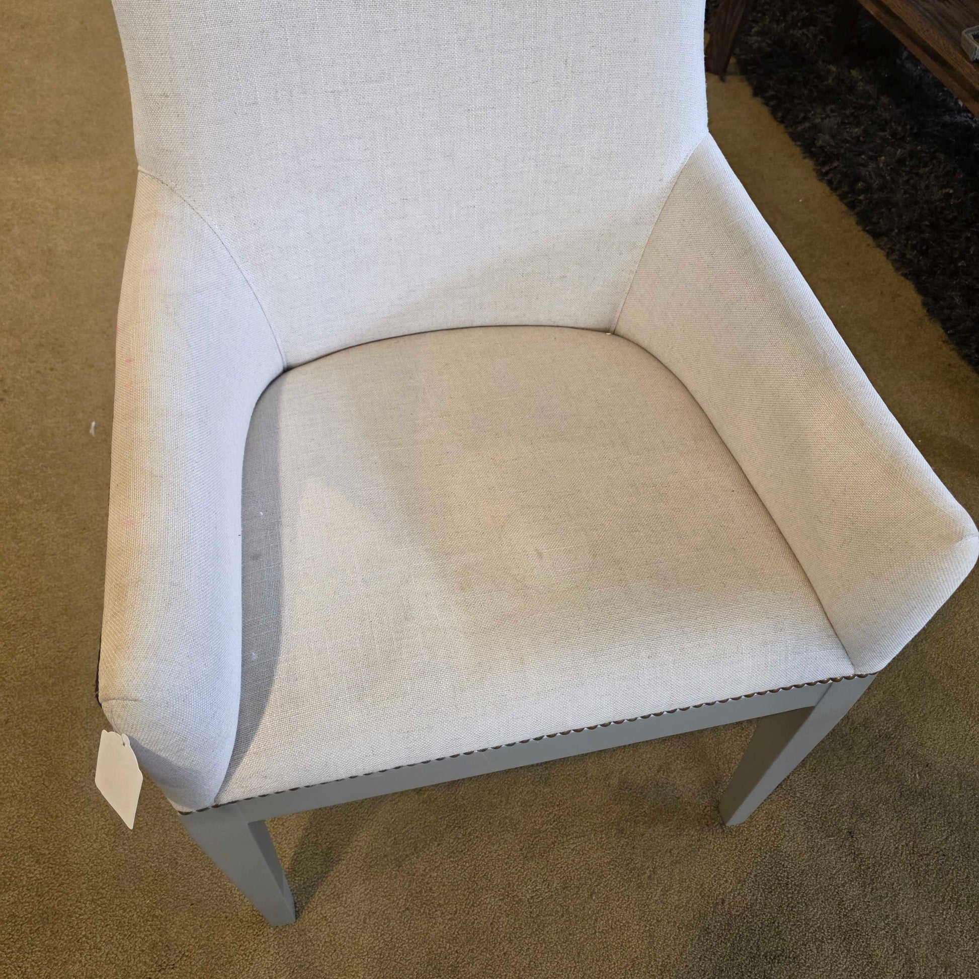 Cream Squiggly Pattern Accent Chair U ACCENT CHAIRS