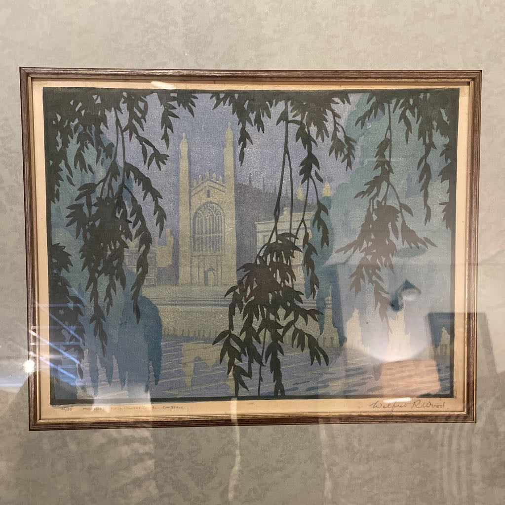 Wilfred R Wood ORIGINAL/SIGNED Watercolor in Silver Toned Frame