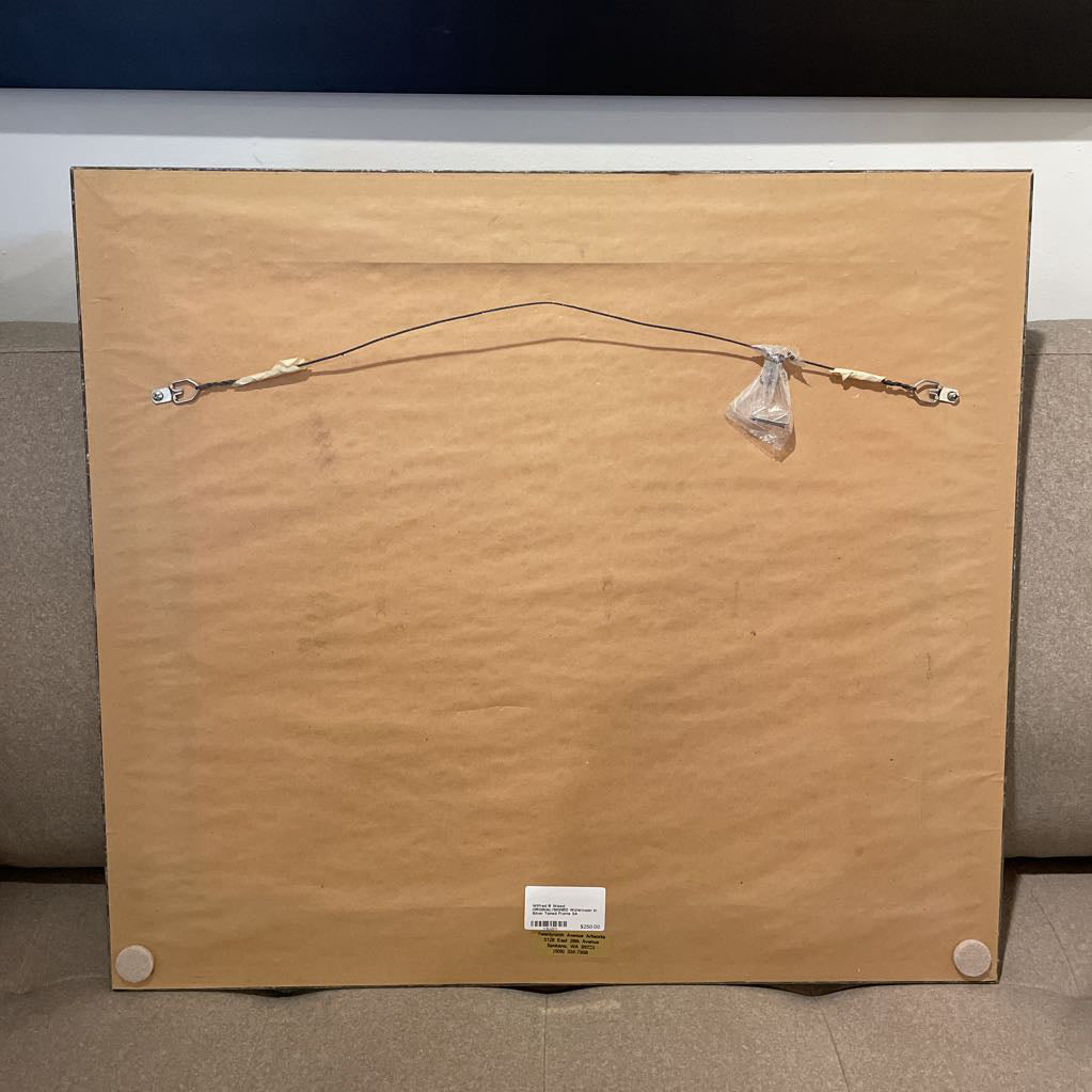 Wilfred R Wood ORIGINAL/SIGNED Watercolor in Silver Toned Frame