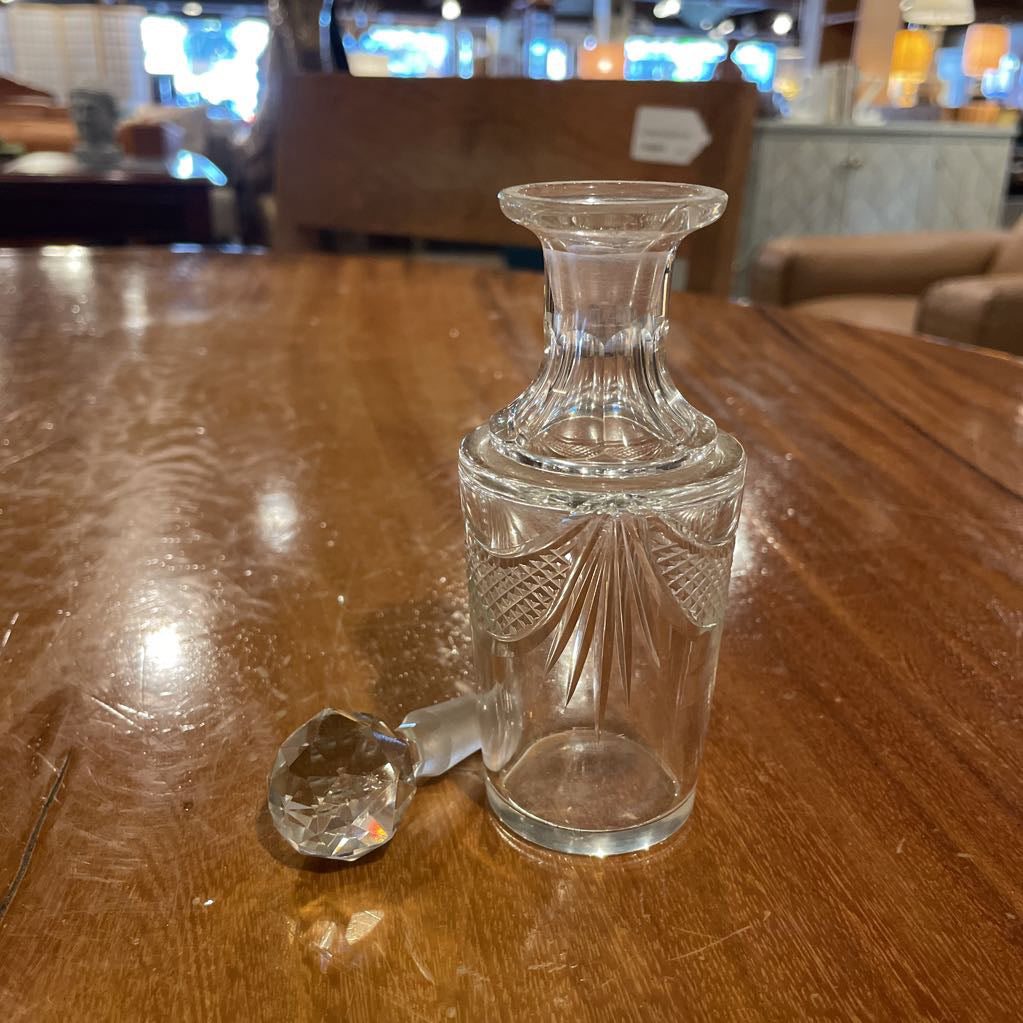Antique Parisienne 7 Piece Silver and Crystal Cruet SET UNIQUE FINDS