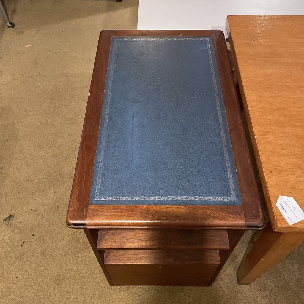 Leather Top Narrow File Cabinet C DESKS