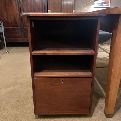Leather Top Narrow File Cabinet C DESKS