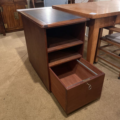 Leather Top Narrow File Cabinet C DESKS