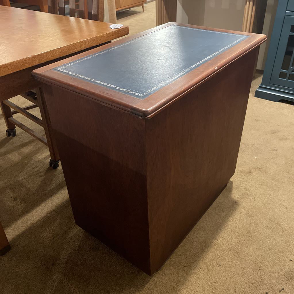 Leather Top Narrow File Cabinet C DESKS