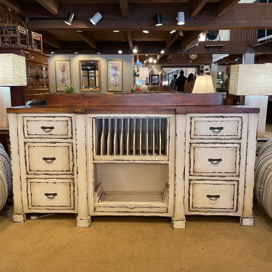 Farmhouse Rustic Tall Buffet
