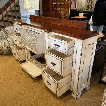 Farmhouse Rustic Tall Buffet